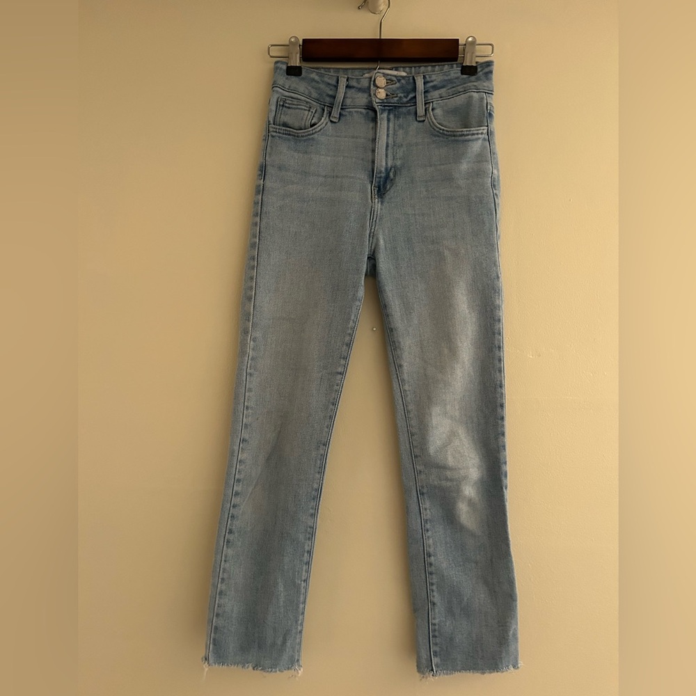 Just Black Light Blue Straight Leg Jeans